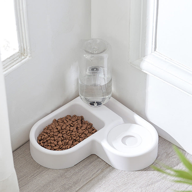 Heart-Shaped Automatic Pet Water Dispenser and Feeder