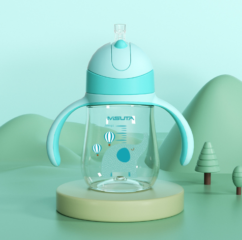 Children's Dual-Use Duckbill Straws Learning Cups