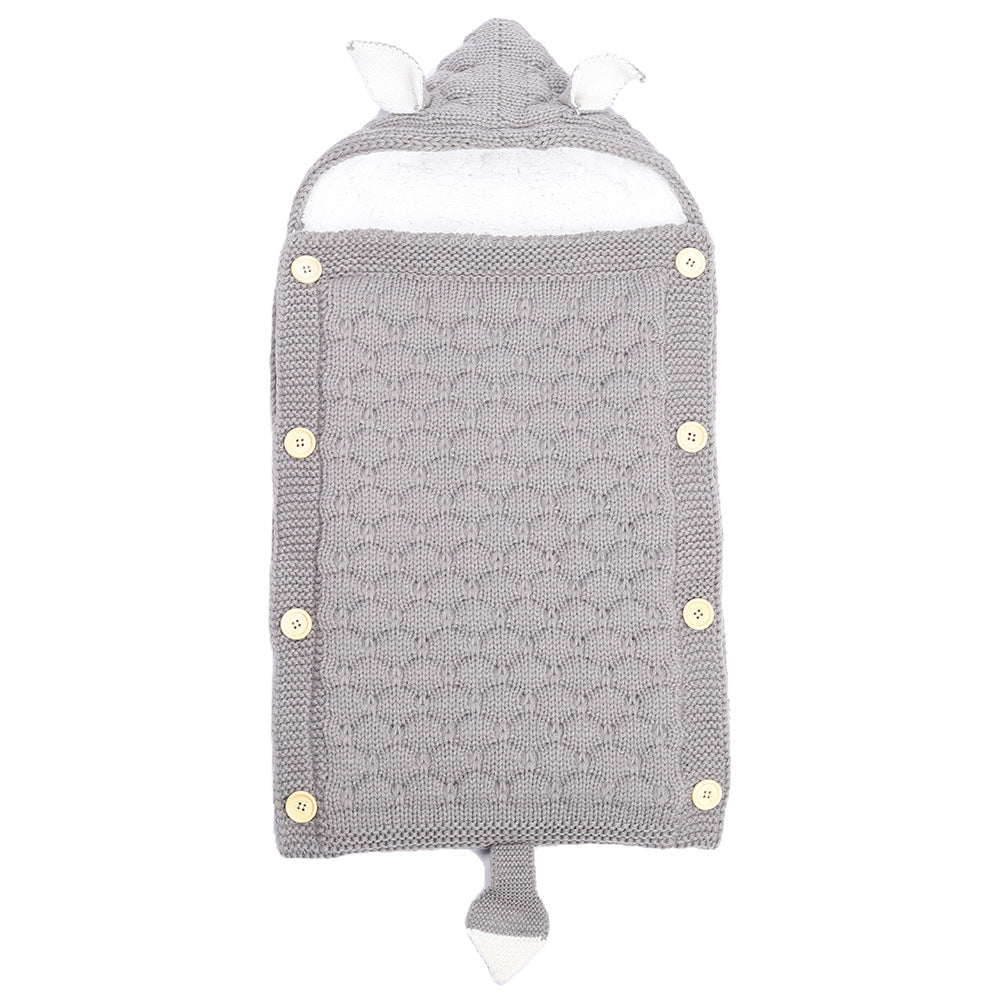 Spring Autumn Baby Knitted Rabbit Ear Sleep Sack