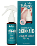 Oilogic Diaper Rash Spray for Baby 1.7oz - Gentle Baby Skin Care Product with Essential Oils Soothes & Moisturizes Skin - Hygienic Cream Alternative for Mess-Free Application Between Diaper Changes